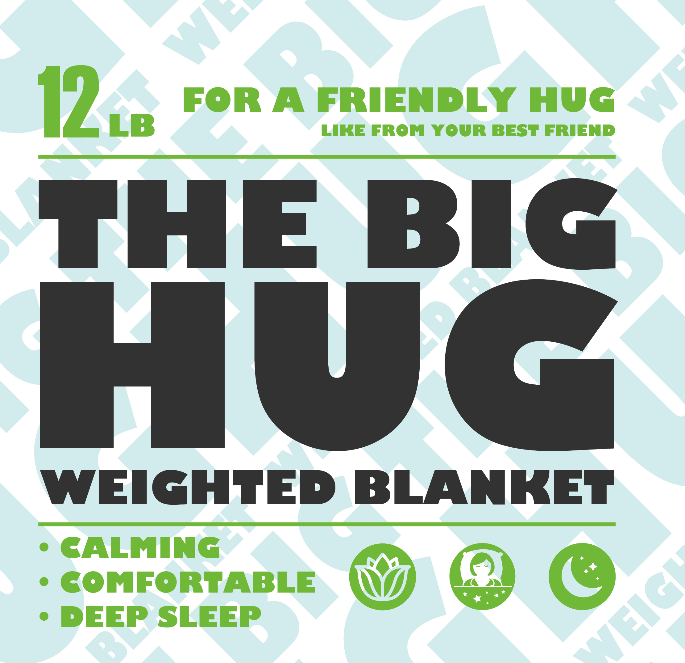 Big Hug Weighted Blanket 12LB
